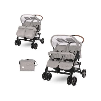 Lorelli kolica za blizance Twin steel grey (2021) + torba Lorelli kolica za blizance Twin steel grey (2021) + torba